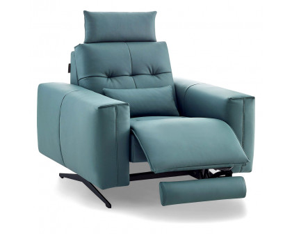 Creative Amalfi Recliner Armchair - Green, Leather