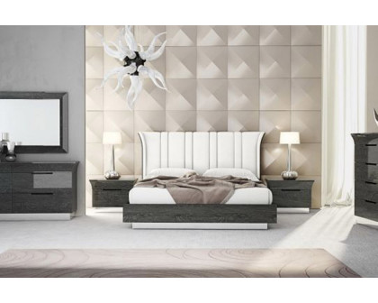 Creative Ariana King Size Bed with Upholstered Headboard - Gray