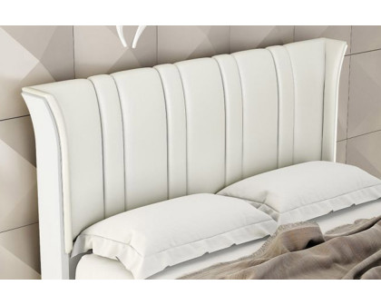 Creative Ariana King Size Bed - White High Gloss