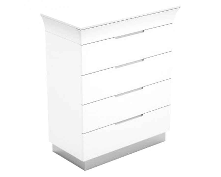 Creative Ariana 4 Drawer Chest - White High Gloss