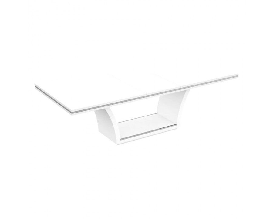 Creative Ariana Extendable Dining Table - White High Gloss