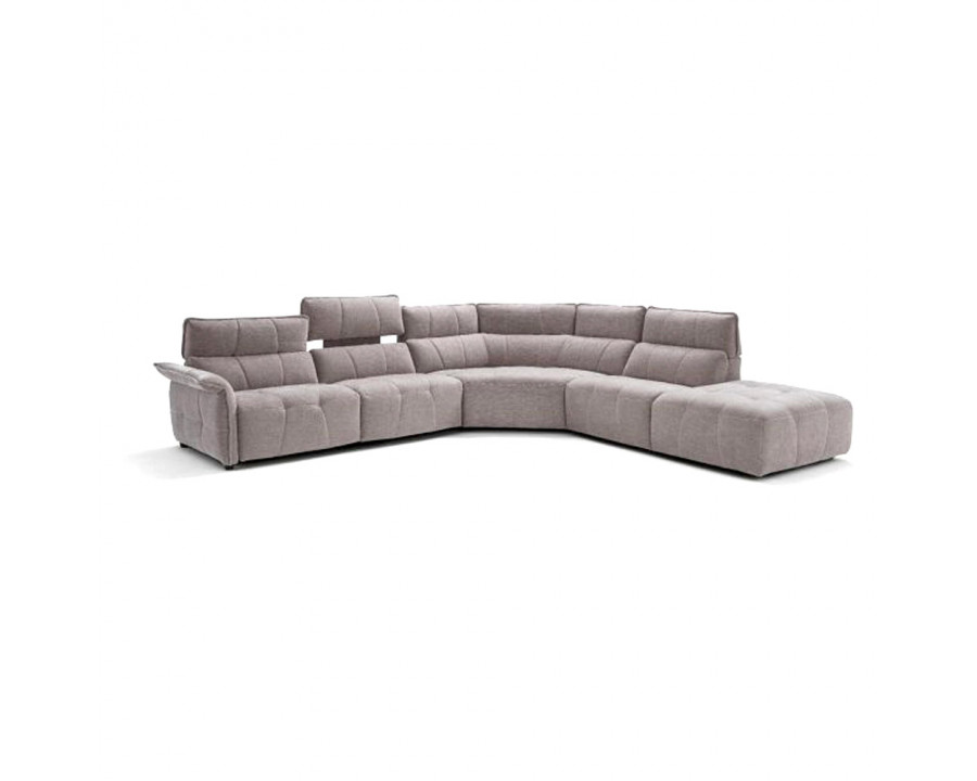 Creative Borg Left Arm Facing Sectional with Recliners - Light Gray, Fabric