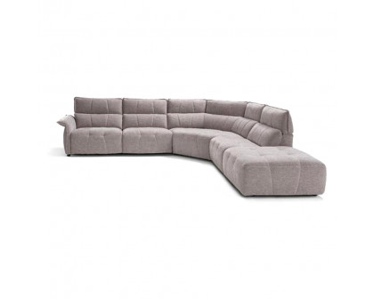 Creative Borg Left Arm Facing Sectional with Recliners - Light Gray, Fabric