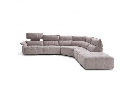 Creative Borg Left Arm Facing Sectional with Recliners - Light Gray, Fabric