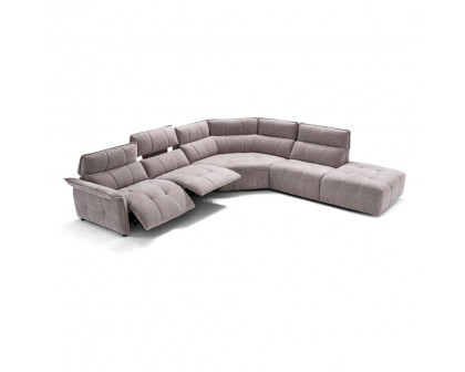 Creative Borg Left Arm Facing Sectional with Recliners - Light Gray, Fabric