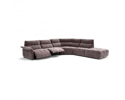 Creative Borg Left Arm Facing Sectional with Recliners - Mouse, Fabric