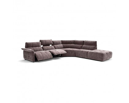 Creative Borg Left Arm Facing Sectional with Recliners - Mouse, Fabric