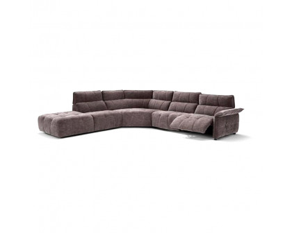 Creative Borg Right Arm Facing Sectional with Recliners - Mouse, Fabric