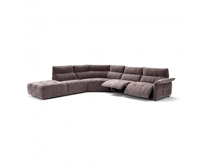 Creative Borg Right Arm Facing Sectional with Recliners - Mouse, Fabric