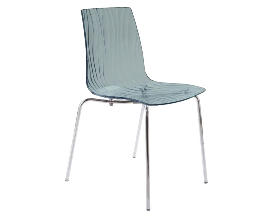 Creative - Calima Italian Side Chair in Smoked Gray