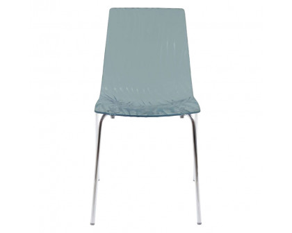 Creative - Calima Italian Side Chair in Smoked Gray