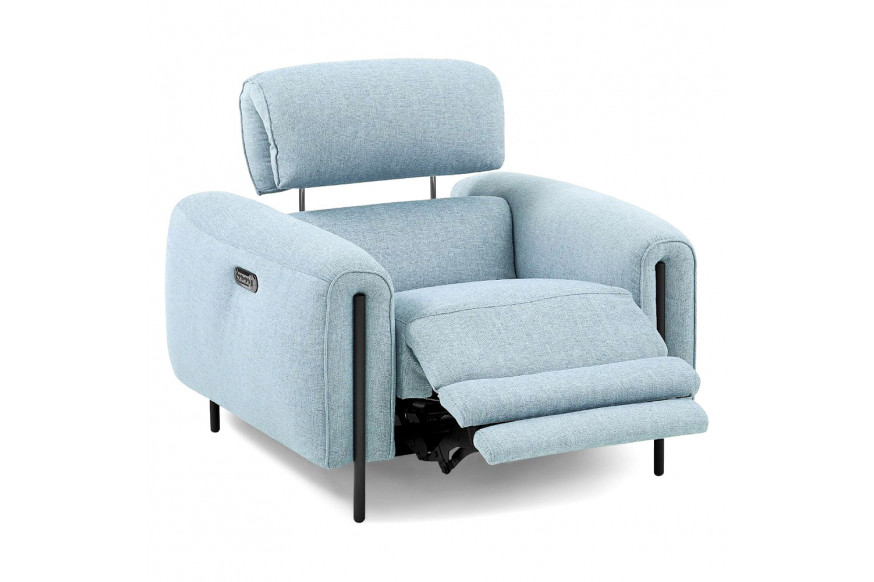 Creative™ Charm Recliner Armchair - Angel Blue, Fabric