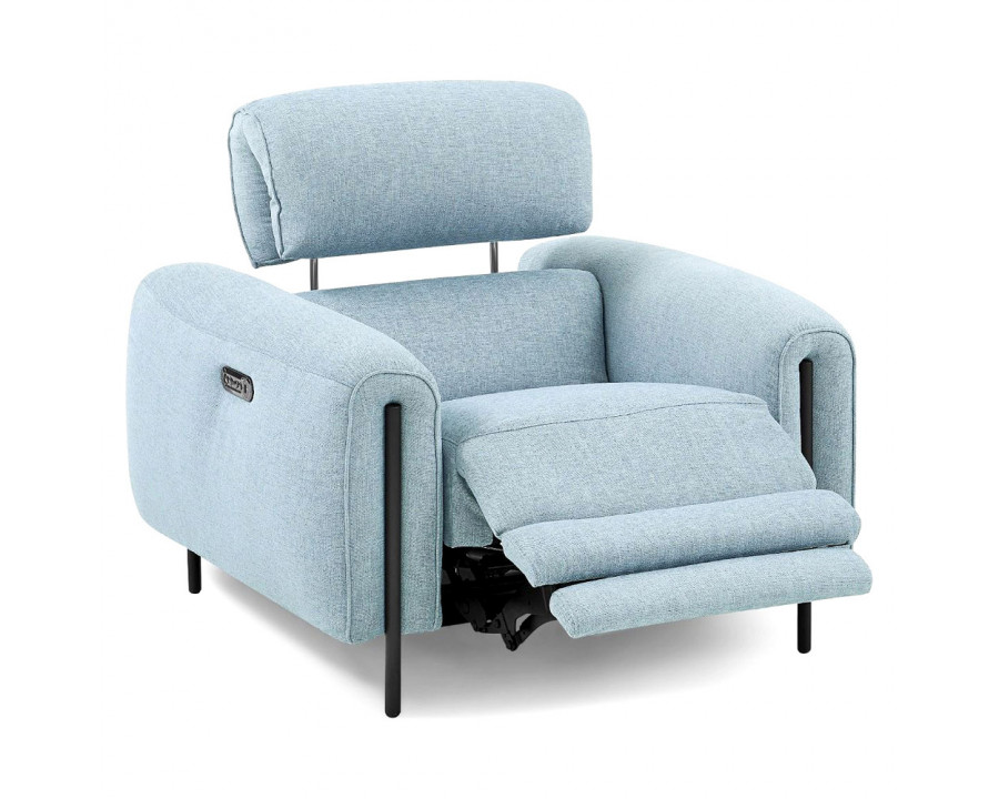 Creative Charm Recliner Armchair - Angel Blue, Fabric