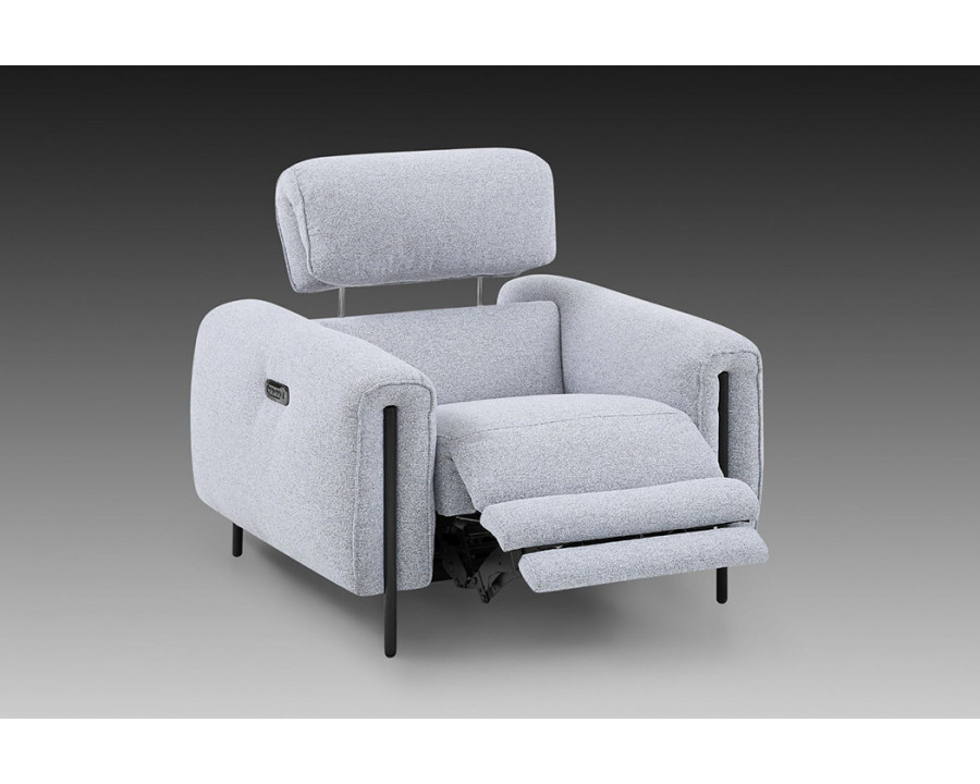 Creative Charm Recliner Armchair - Frost, Fabric