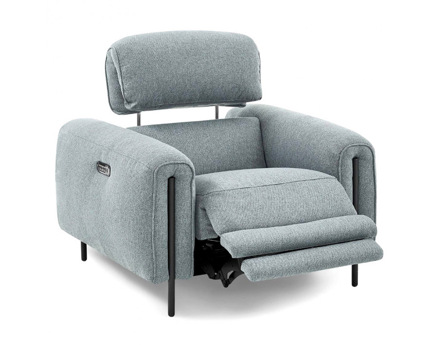 Creative Charm Recliner Armchair - Gray Lagoon, Fabric