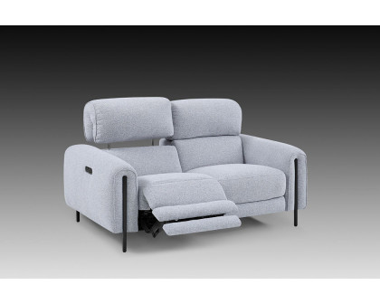 Creative Charm Loveseat with Two Recliners - Frost Lagoon, Fabric