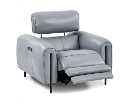 Creative Charm Recliner Armchair - Sleet, Leather