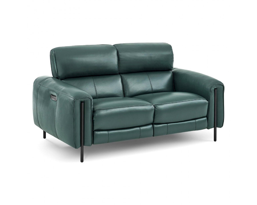 Creative Charm Loveseat with Two Recliners - Klep, Leather