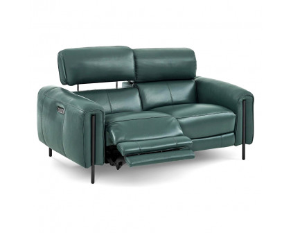 Creative Charm Loveseat with Two Recliners - Klep, Leather