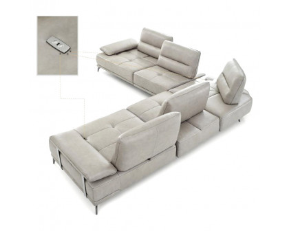 Creative - Eleganto Sectional with Power Motion Backrests