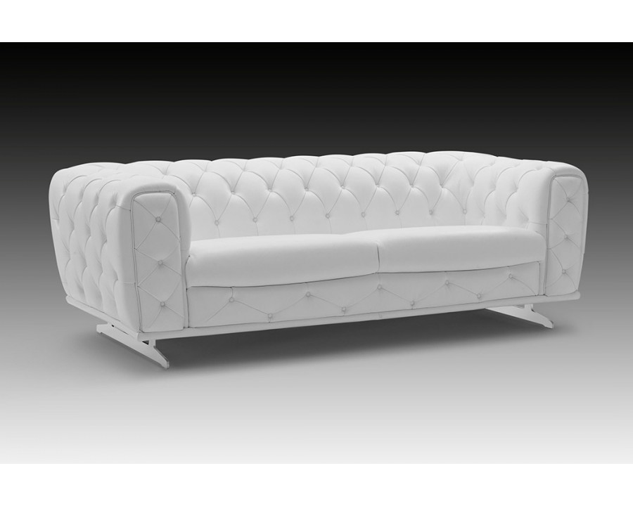 Creative - Ellie Modern Sofa in White, Leather