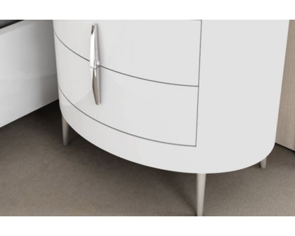 Creative - Everett Nightstand with Chrome Accents