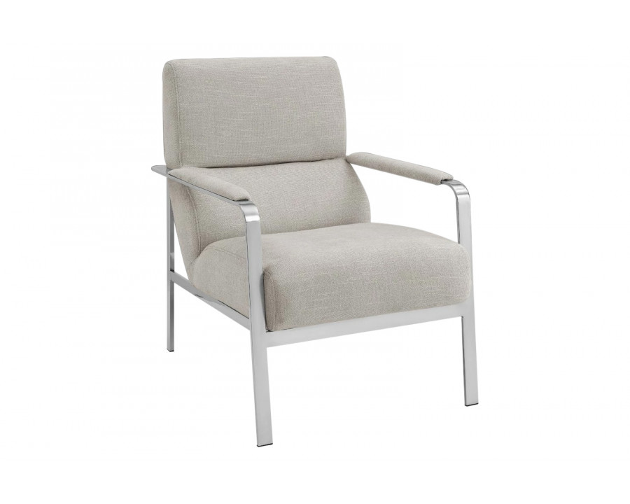 Creative Lia Accent Chair - Beige, Fabric