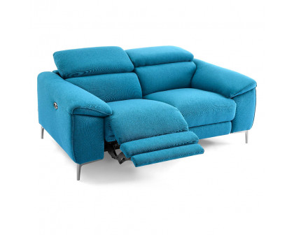 Creative Lucca Loveseat with Power Recliners - Turquois, Fabric