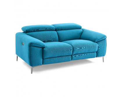 Creative Lucca Loveseat with Power Recliners - Turquois, Fabric