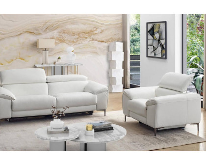 Creative Lucca Sofa with Recliners - Bisque, Fabric