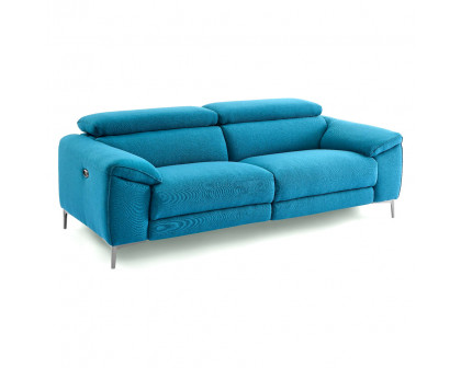 Creative Lucca Sofa with Recliners - Turquois, Fabric