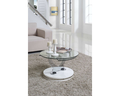 Creative Lulu Rotating Coffee Table - White High Gloss