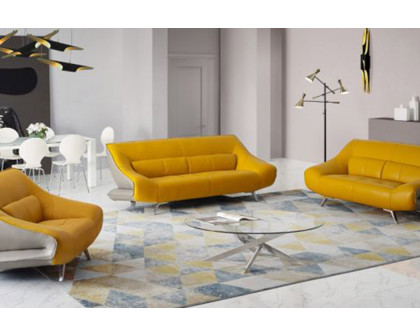 Creative Madrid Modern Loveseat - Yellow