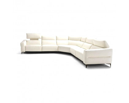 Creative - Mimi Sectional with Recliners in Leather