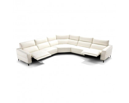 Creative - Mimi Sectional with Recliners in Leather