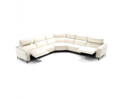 Creative - Mimi Sectional with Recliners in Leather