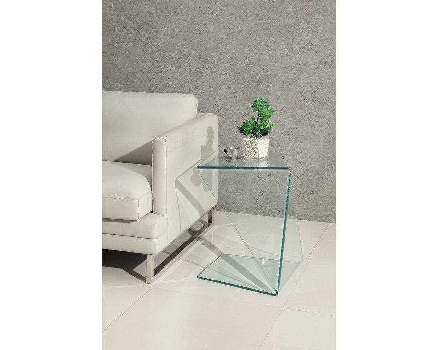 Creative Origami End Table - Transparent