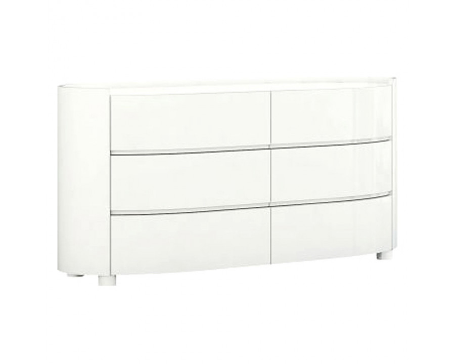 Creative Sima Double Dresser - White High Gloss