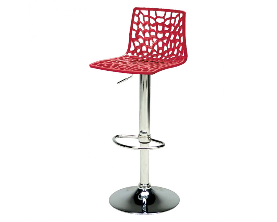 Creative - Spider Adjustable Bar Stool in Red