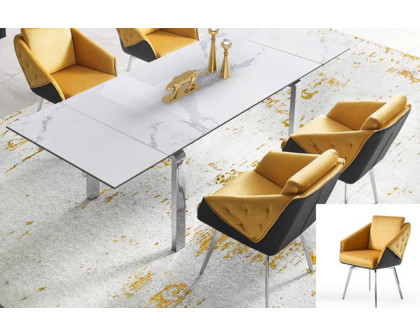 Creative - Stark Extendable Dining Table Ceramic Top