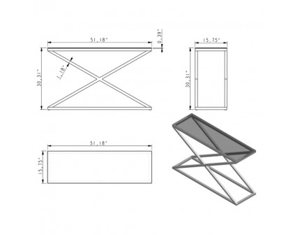 Creative - Tristan Console Table