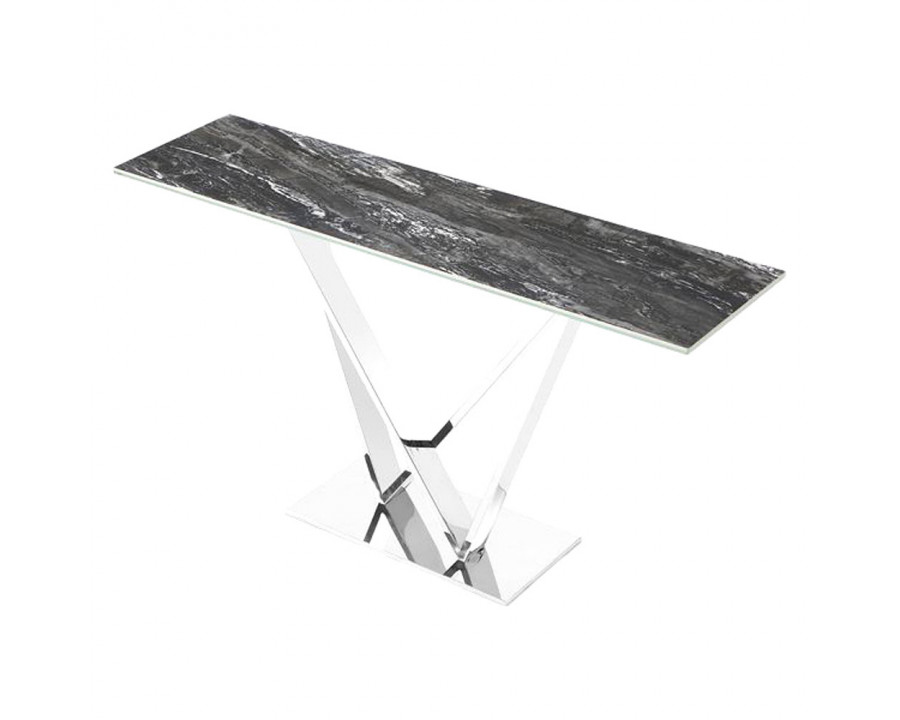 Creative Victory Console Table - Ceramic Black Gloss