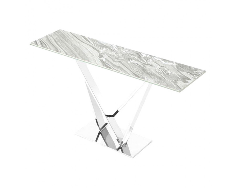 Creative Victory Console Table - Ceramic Gray Gloss