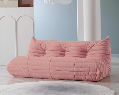 Crenus Caterpillar 68.9" 3 Seater Floor Sofa - Pink