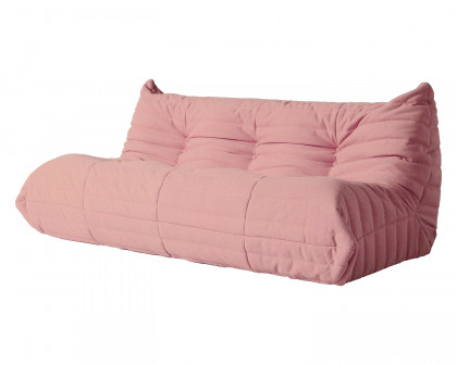 Crenus Caterpillar 68.9" 3 Seater Floor Sofa - Pink