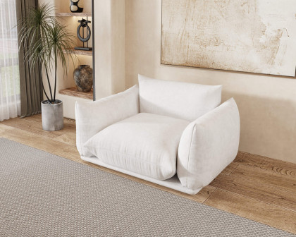 Crenus - Sereno 50.39" Single Armrest Sofa Chenille Floor Sofa