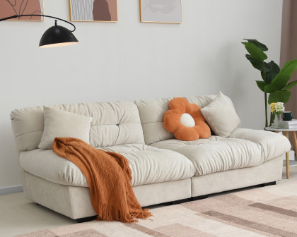 Crenus - Soffice Microfiber Suede Pet-friendly Sofa