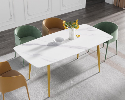 Crenus - Cavaliere Curved Rectangular Dining Table