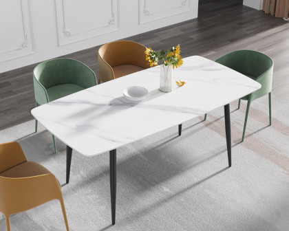 Crenus - Cavaliere Curved Rectangular Dining Table