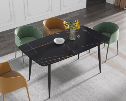 Crenus - Cavaliere Curved Rectangular Dining Table